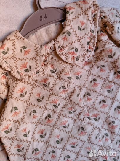 Блузка для девочки hm 80 новая