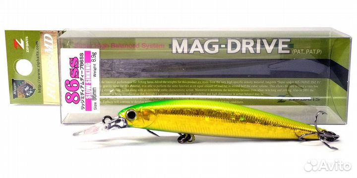 Zipbaits Rigge MD 86SS (9 цветов). Оригинал