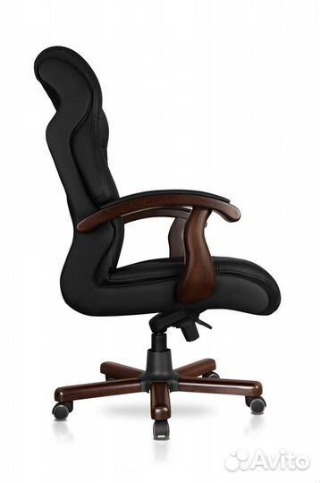 Офисное кресло руководителя Прага натуральная кожа