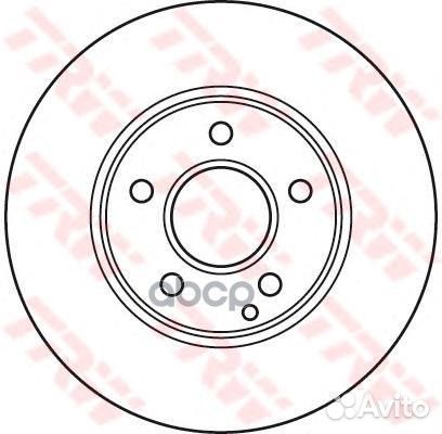 Диск тормозной перед DF4947 TRW