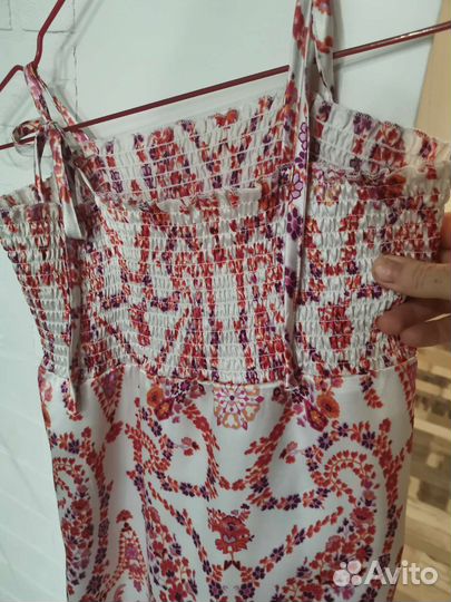 Платье - сарафан в цветочек. 44-42