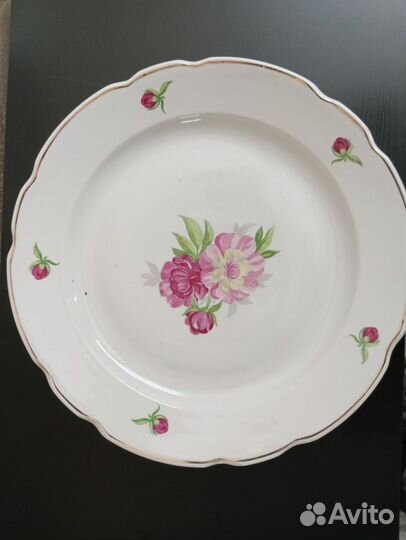 Новый столовый сервиз Дулево Пионы СССР