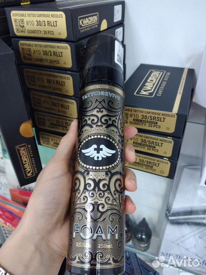 Антибактериальная пена для обработки тату Foam