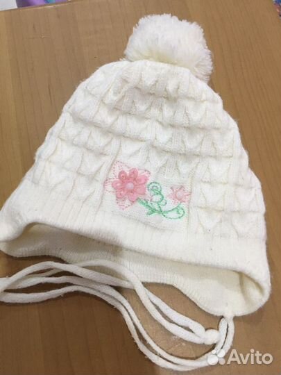 Шапка для малышки 2 штуки