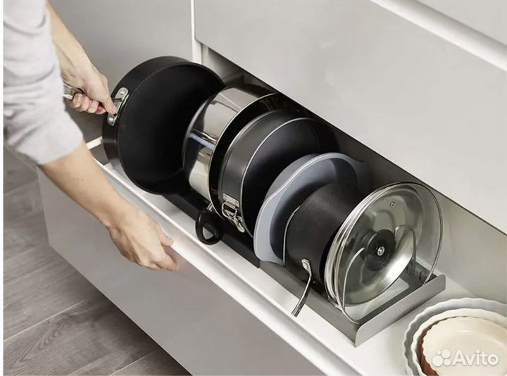 Органайзер для кастрюль,сковород,крышек 7 секций