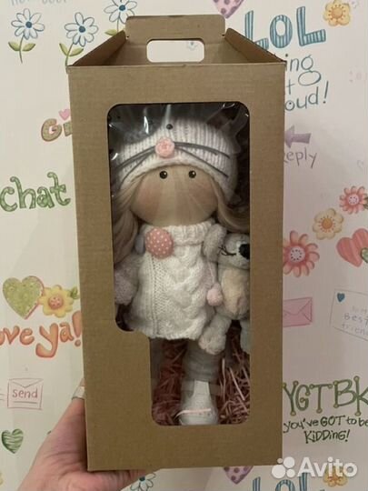 Текстильная интерьерная кукла