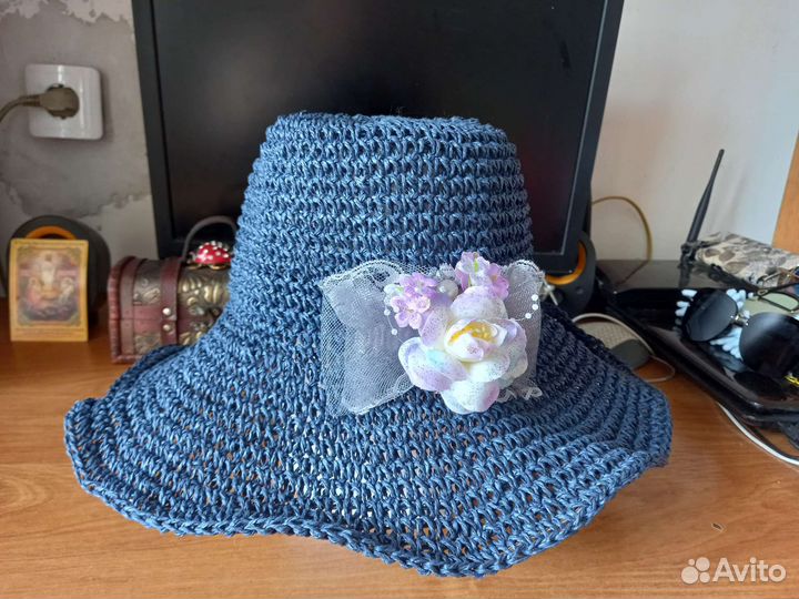 Шляпа из рафии Летняя