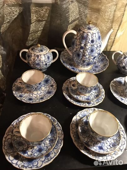 Сервиз чайный вьюнок Лфз СССР