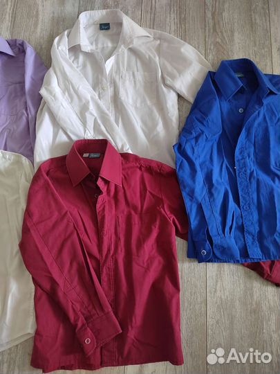Рубашки школьные на 6-8лет