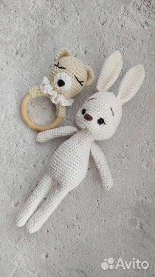 Вязаная игрушка ручной работы, игрушка-сплюшка