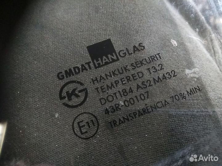 Стекло передней левой двери Chevrolet Aveo T250