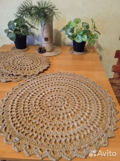 Вязаные изделия из джута