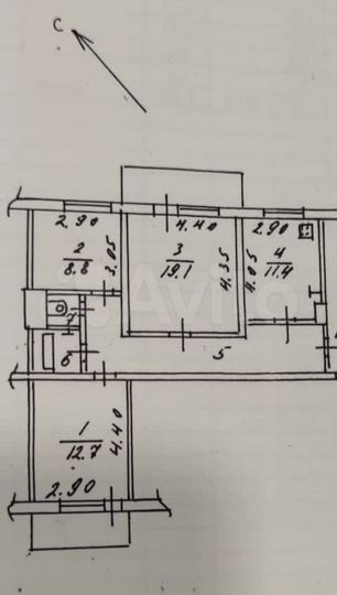 3-к. квартира, 71 м², 8/10 эт.