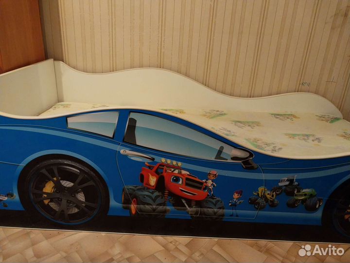 Кровать машинка с ящиками