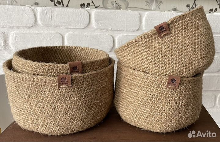 Корзинки из джута