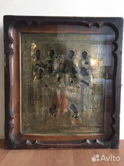 Старинные иконы. Финифть, письмо