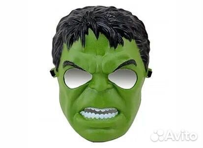 Маска халк hulk плотный пластик