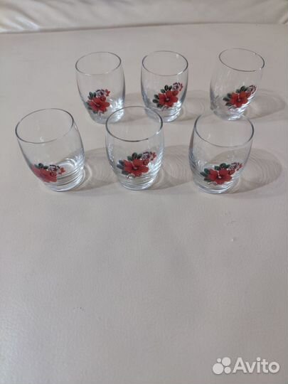 Набор стопок подарочный 6 шт 30мл новый Россия