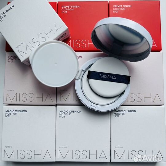 Кушон Missha 21 23 тон белый розовый красный