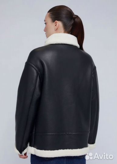 Тёплая дубленка-косуха