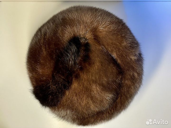 2 Шапки женские норка и с покрытием бархата 54-56