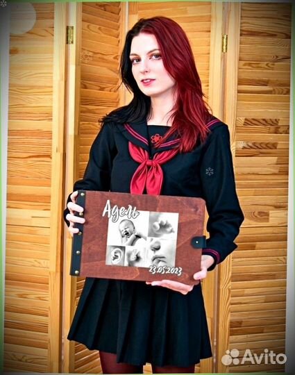 Деревянный альбом для фото