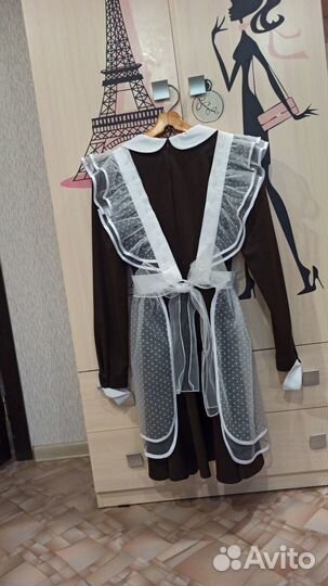 Школьная форма для девочки платье+ фартук