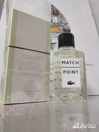 Туалетная вода lacoste match point cologne