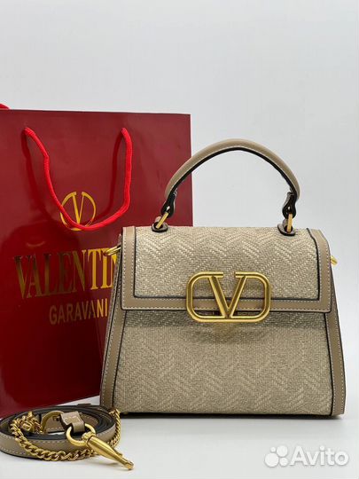 Сумка женская натуральная кожа valentino