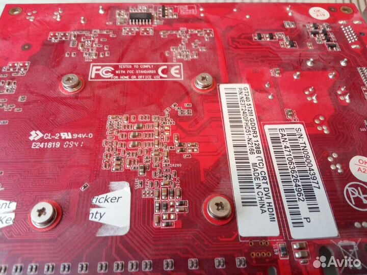 Видеокарта geforce GT-240