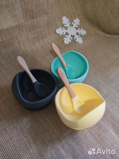 Детская посуда из пищевого силикона. Без запаха