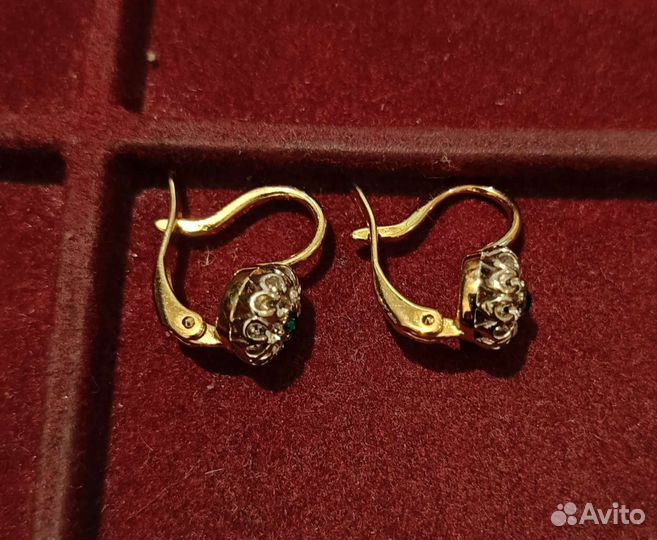 Серьги Женави малинка