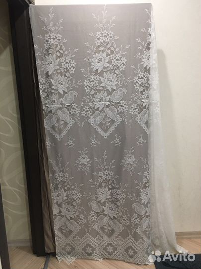 Тюль, портьерная ткань лен СССР