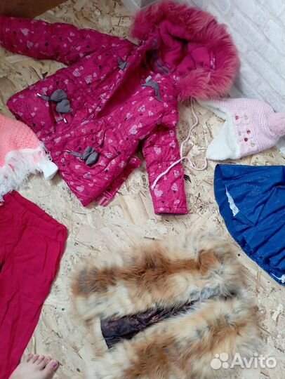 4 пакета одежды на девочку от 5 до 7 лет размер