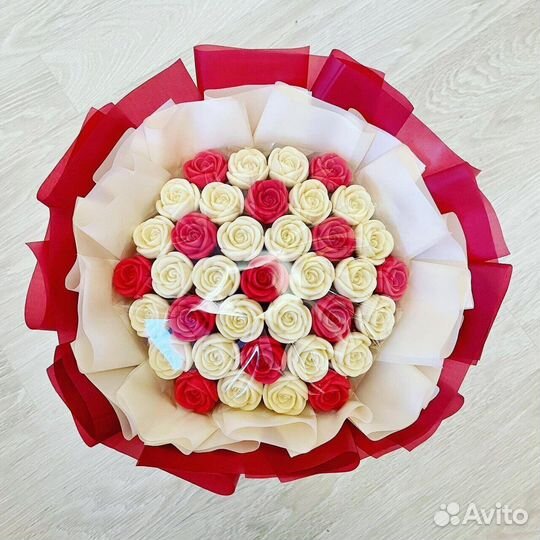 Шоколадный букет из роз