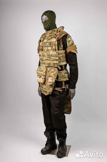 Бронежилет штуромовой комплект / мультикам