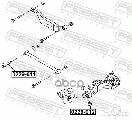 Болт с эксцентриком nissan serena C24