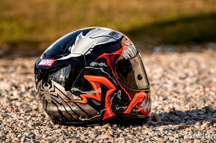 Мотошлем HJC rpha 11 Venom II Marvel