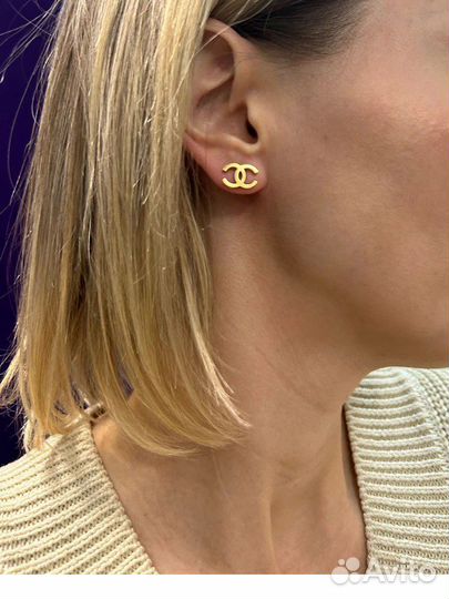 Серьги chanel