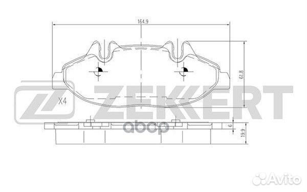 Колодки торм. диск. передн. MB Viano (639) 03