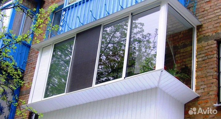 Остекление балконов и лоджий в рассрочку K1360