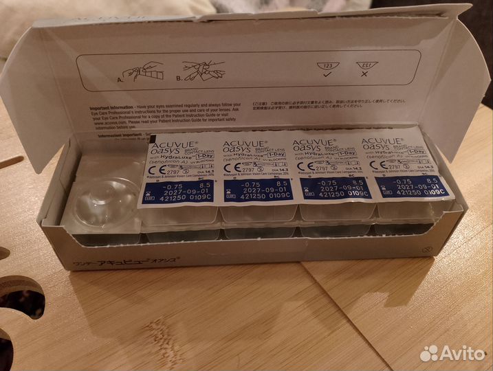 Линзы контактные acuvue oasys 1 day