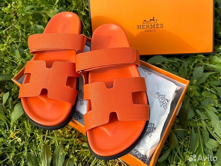 Тапочки сабо шлепки Hermes