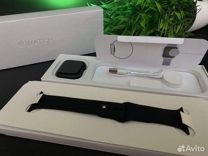 Apple watch 9 (45мм) с яблоком, ориг.короб