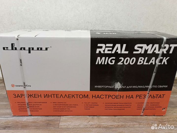 Сварочный полуавтомат real SMART MIG 200 black N2A