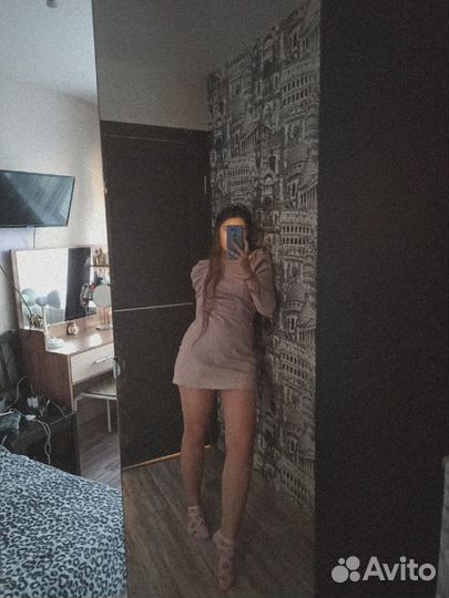 Платье кожаное Bershka