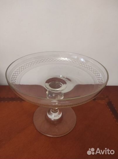 Ваза для фруктов. Царизм. Стекло Мальцов