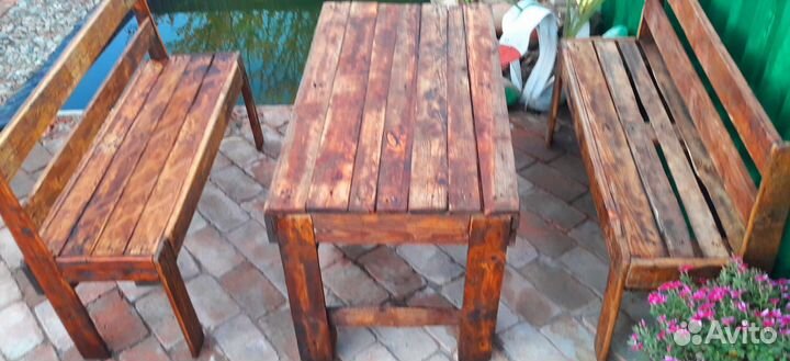 Садовая мебель из поддонов