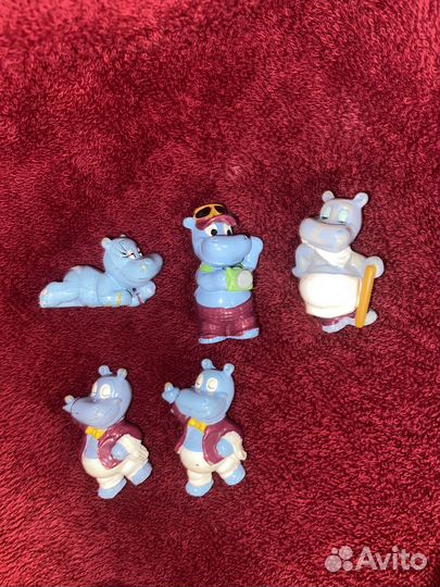 Игрушки из киндера бегемотики, львята, пингвины