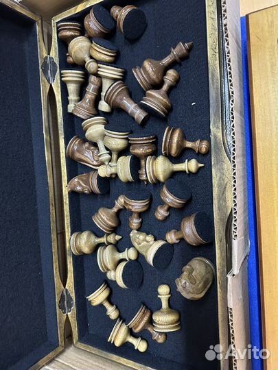 Шахматы резные деревянные